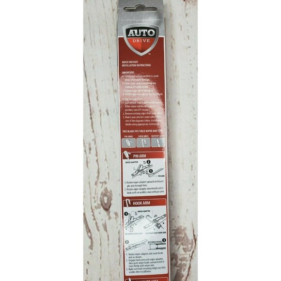 Auto Drive High-Performance 15" All-Season Wiper Blade Durable Windshield Wiper - Picture 5 of 9